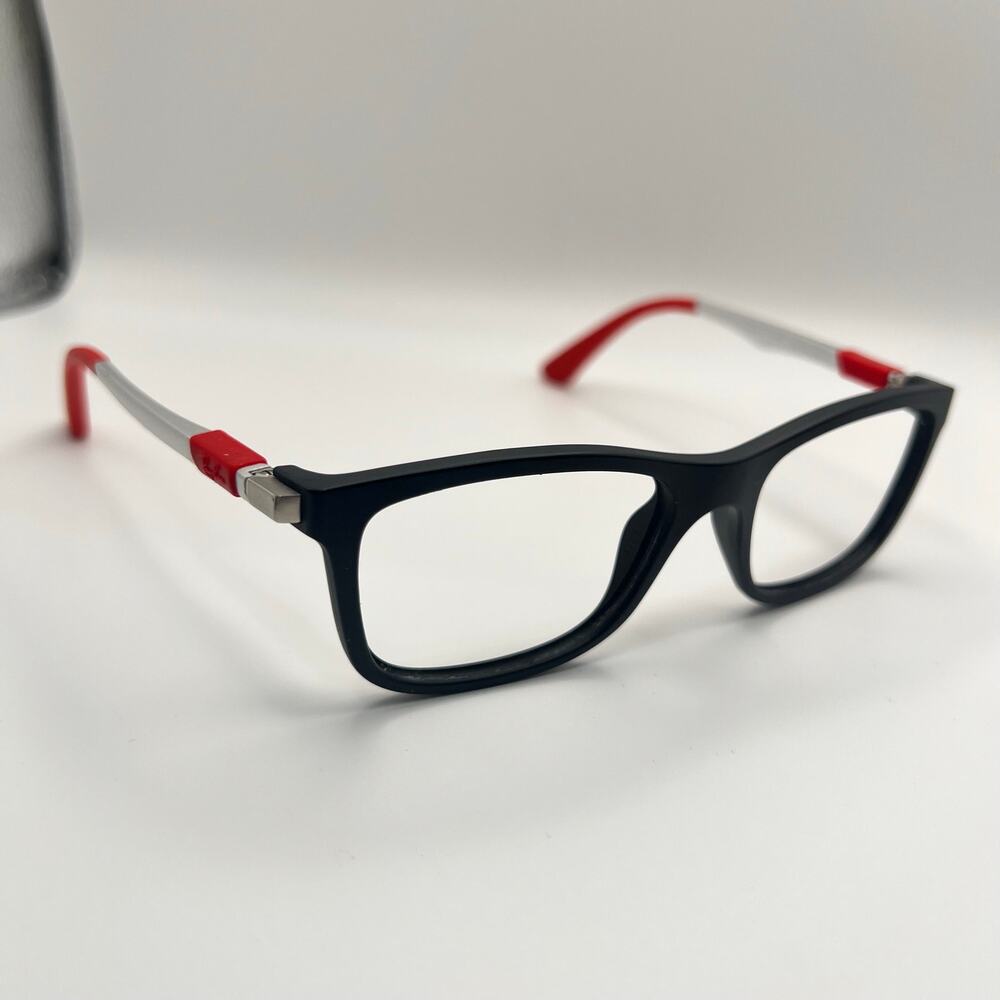 Ray-Ban Junior RB1549 3652 Youth Eyeglasses Frames Only Black Red 48-16-125